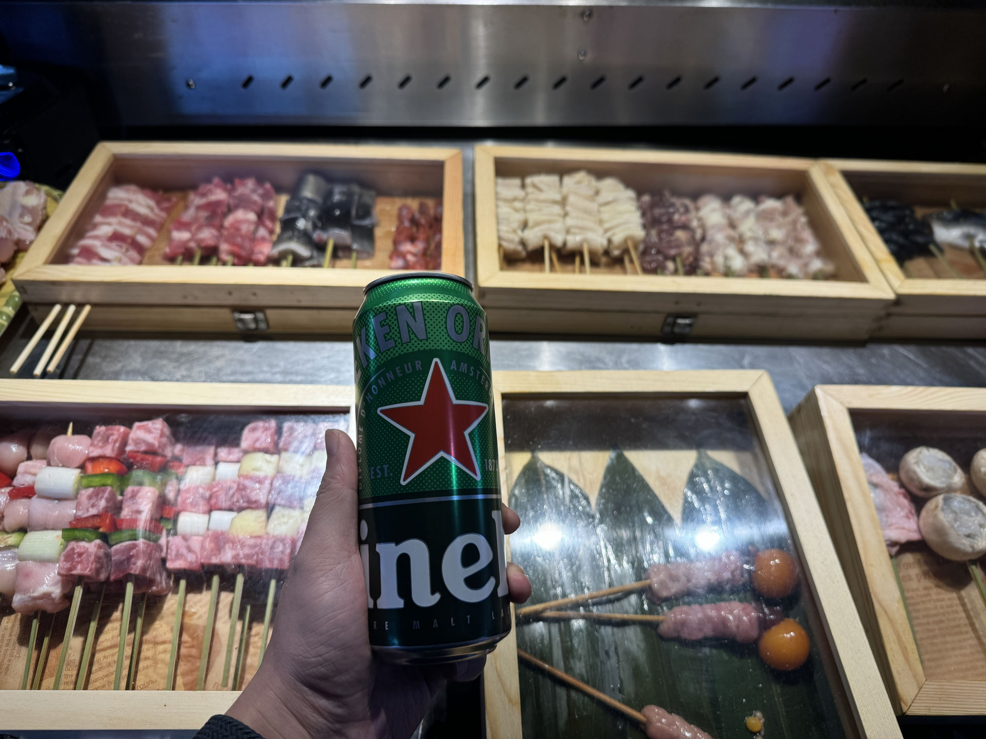 来罐啤酒